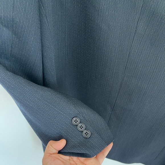 GIVENCHY Monsieur Pinstripe Sports Coat Suit Jacket Size 46 - Picture 6 of 8